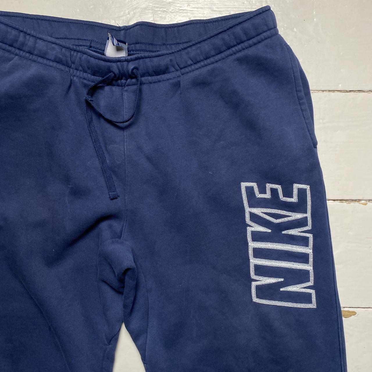 Nike Club Contrast Stitch Navy and White Bottoms