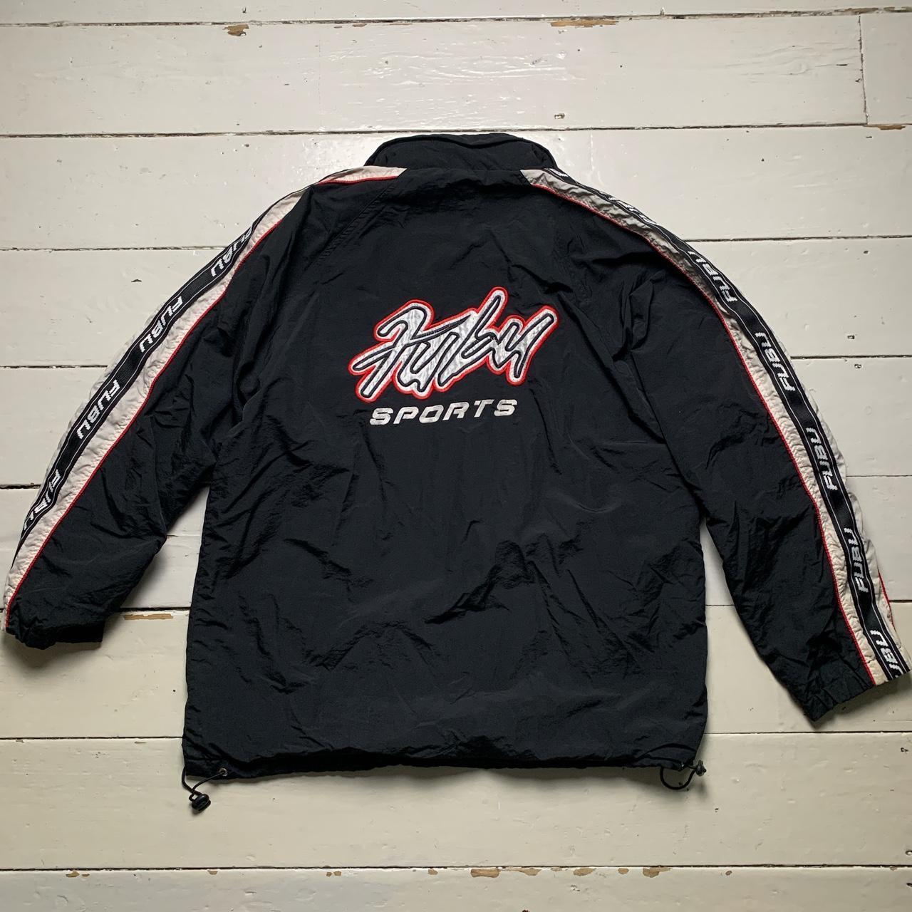 Fubu Sports Vintage Jacket Black White Red