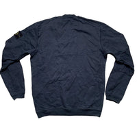 Stone Island Navy Crewneck Square Outline Repeat Jumper