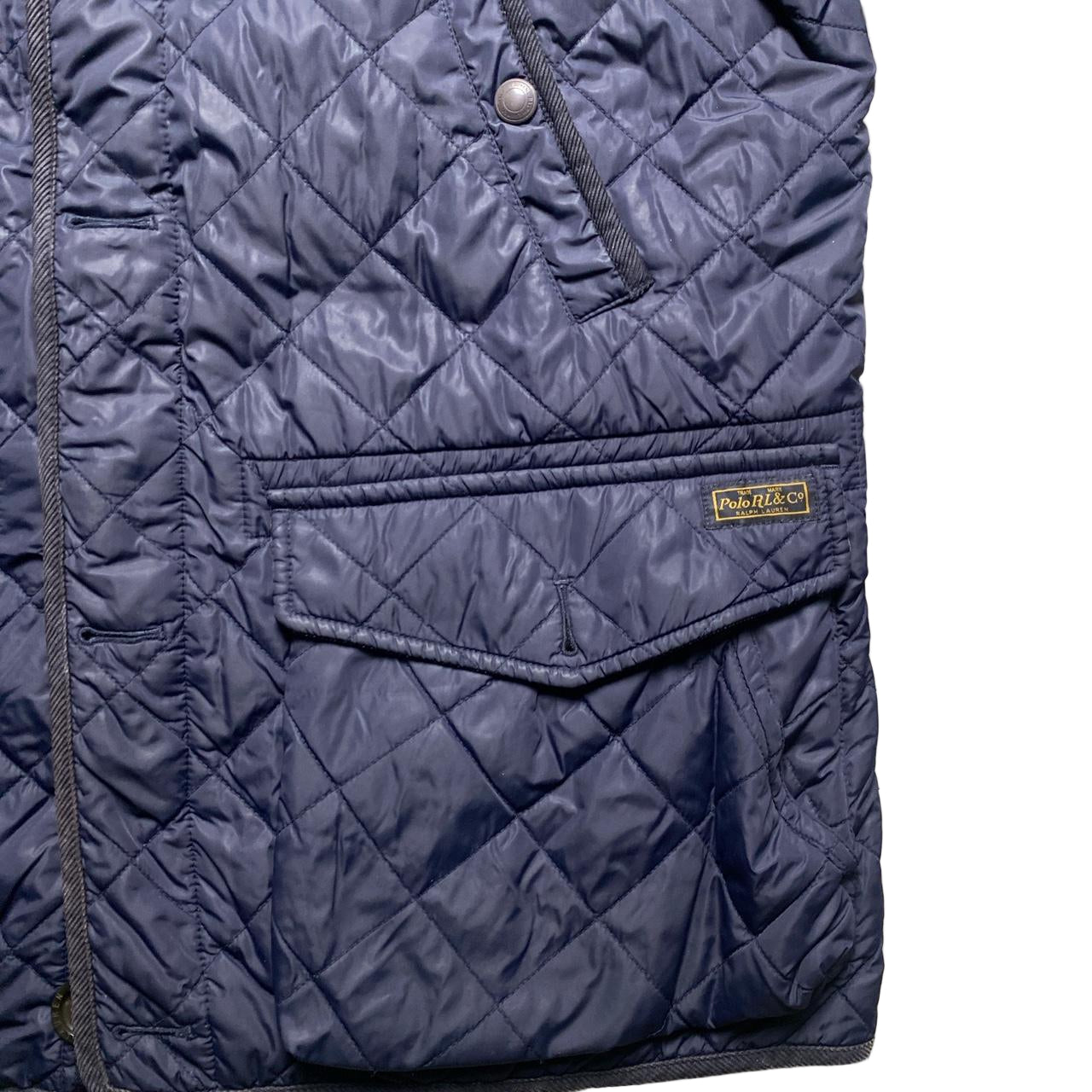 Ralph Lauren Polo Navy Quilted Navy Jacket (XL)