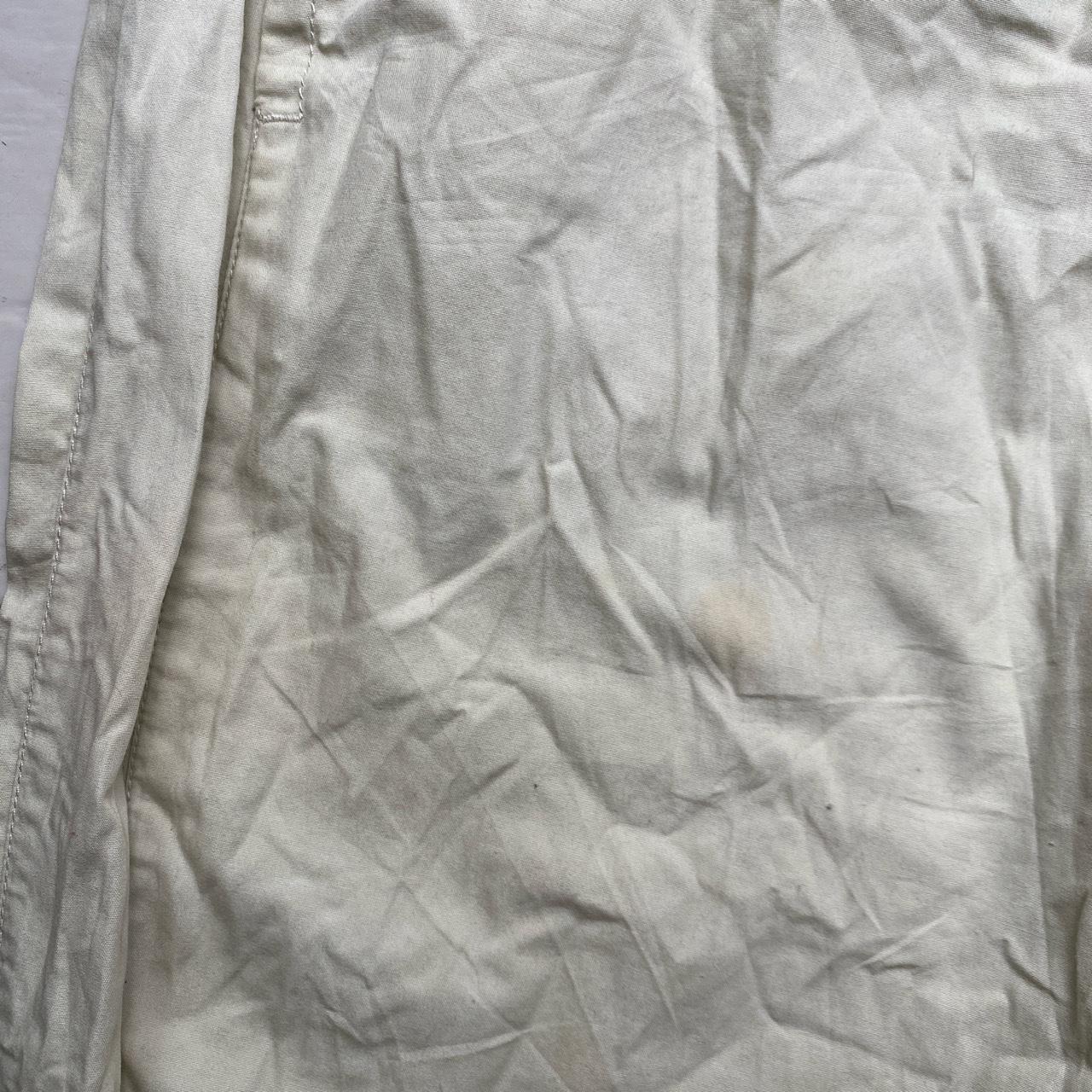 Adidas Baggy Cargo Parachute Combat Trousers Cream White