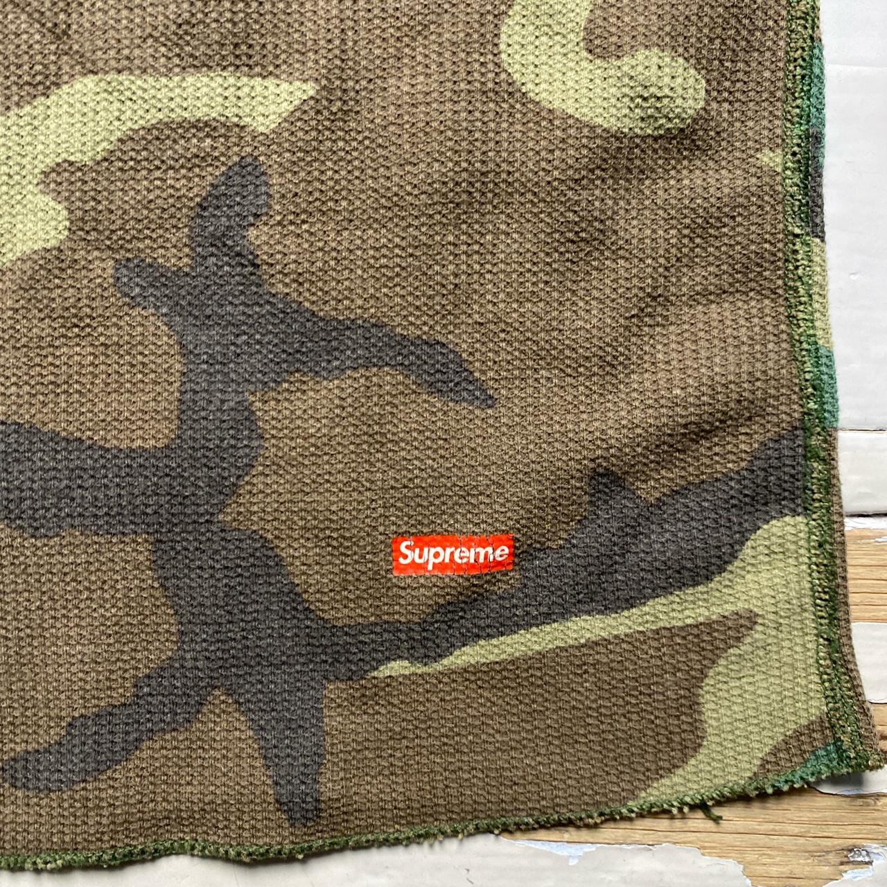 Supreme Camouflage Box Logo Thermal Waffle Hanes Long Sleeve