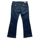 True Religion Becky Womens Navy White Stitch Jeans (32W)