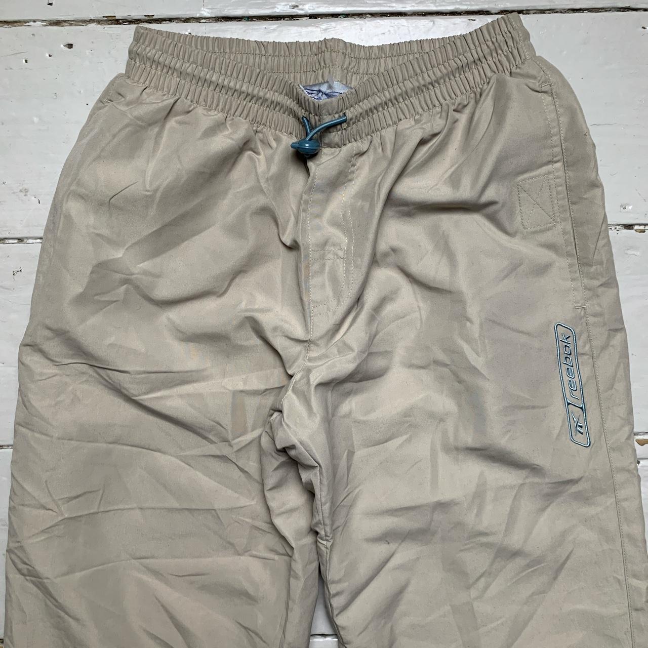 Reebok Shell Baggy Bottoms Cream and Light Blue