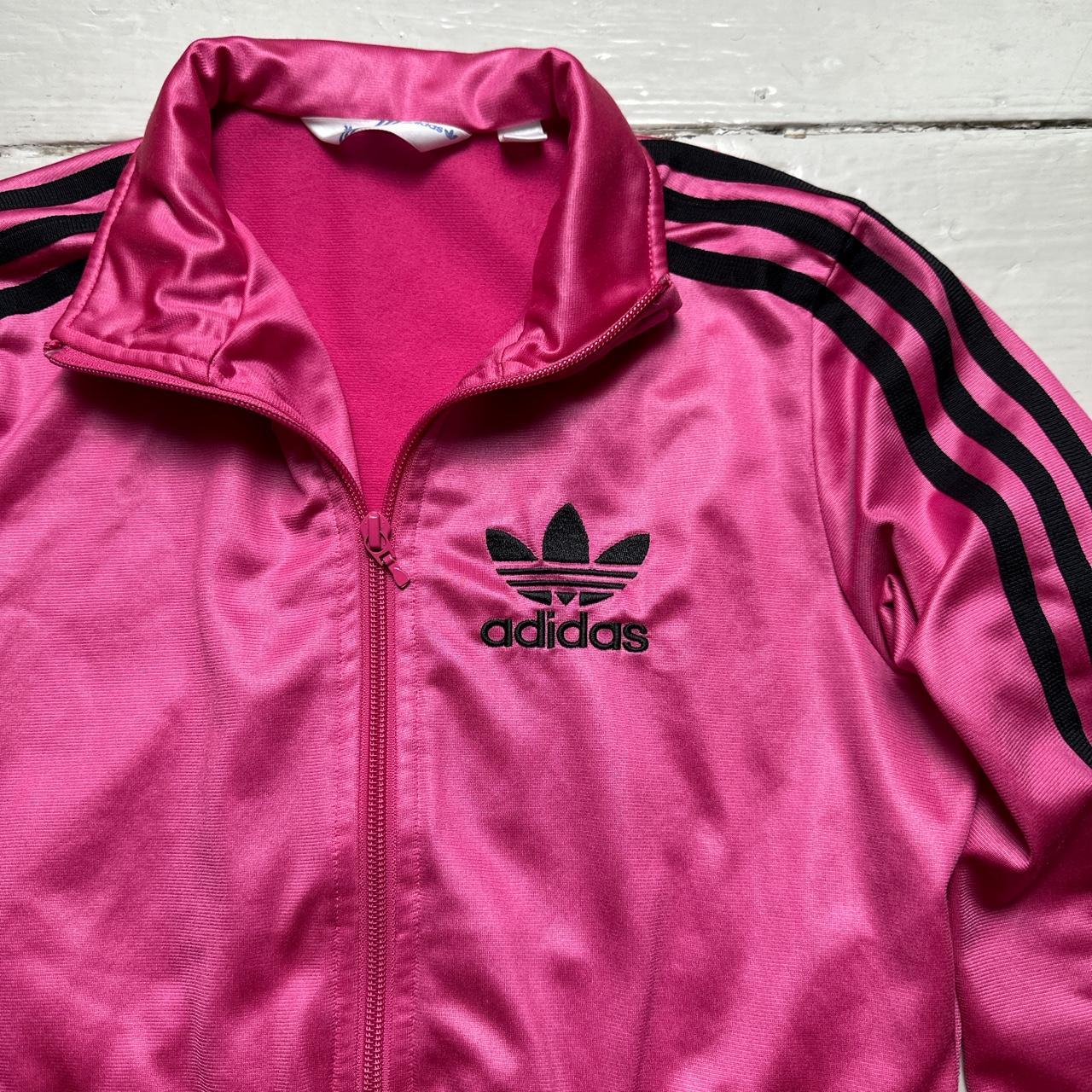 Adidas Originals Vintage Chile 62 Tracksuit Jacket Pink and Black