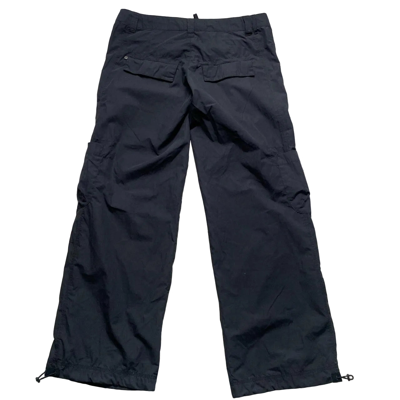 Nike Womens Black Baggy Cargo Parachute Combat Trousers (14)