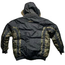 Down Impact Digi Camouflage Reversible Black Puffer Coat (L)