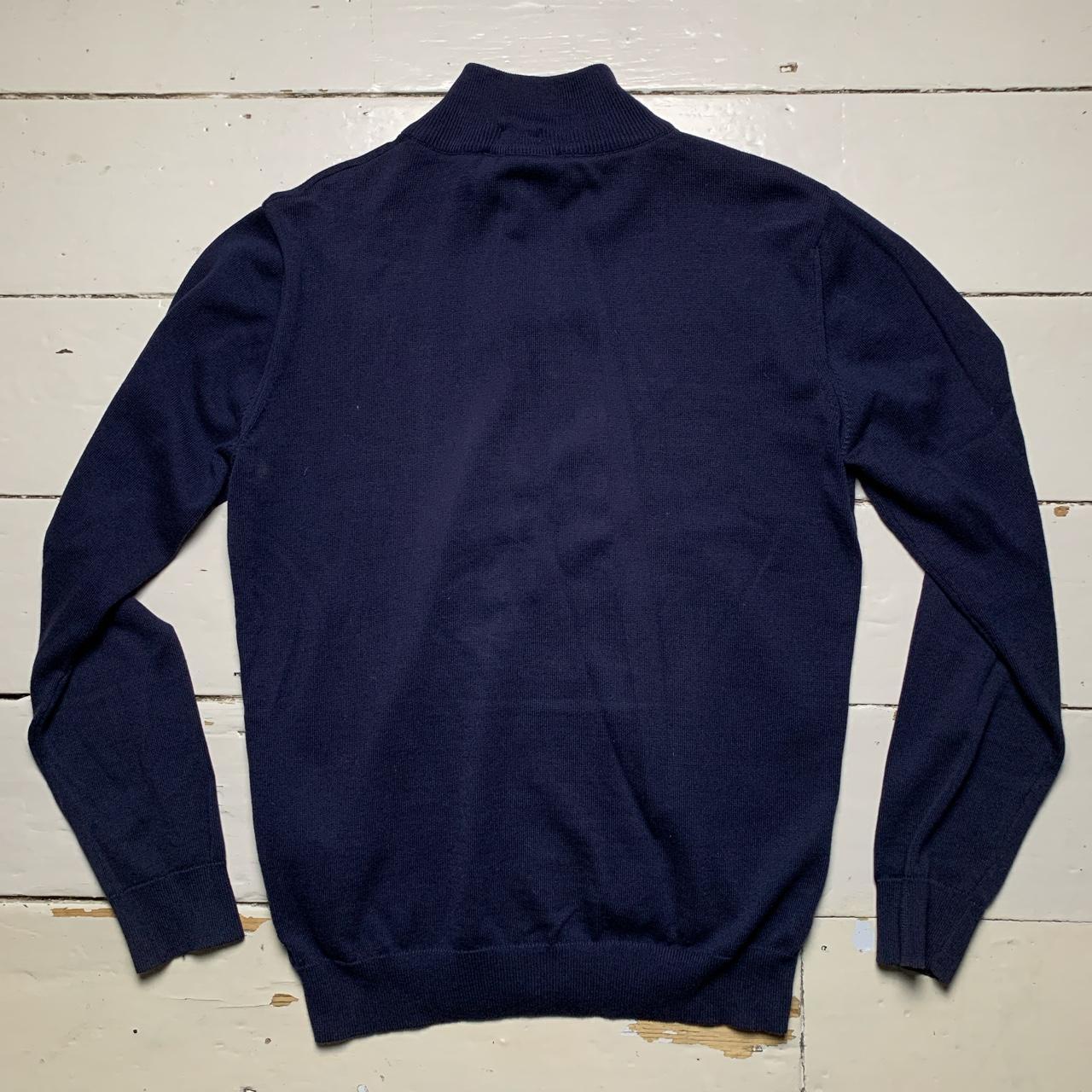 Armani Jeans Navy Zip Jumper