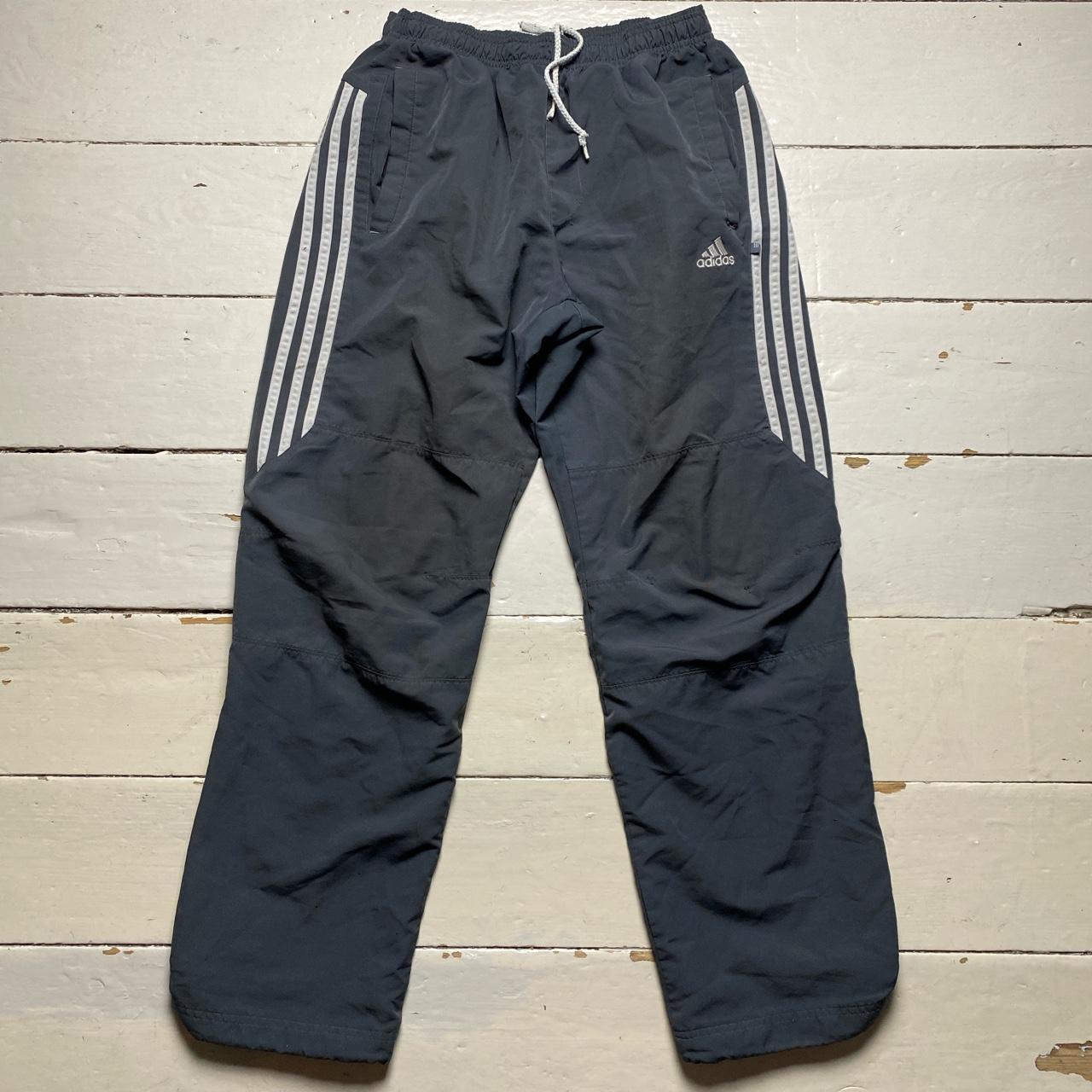 Adidas Grey Shell Baggy Track Pant Bottoms