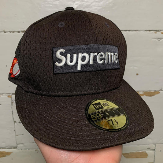 Supreme Box Logo Baseball New Era Mesh Fitted Cap