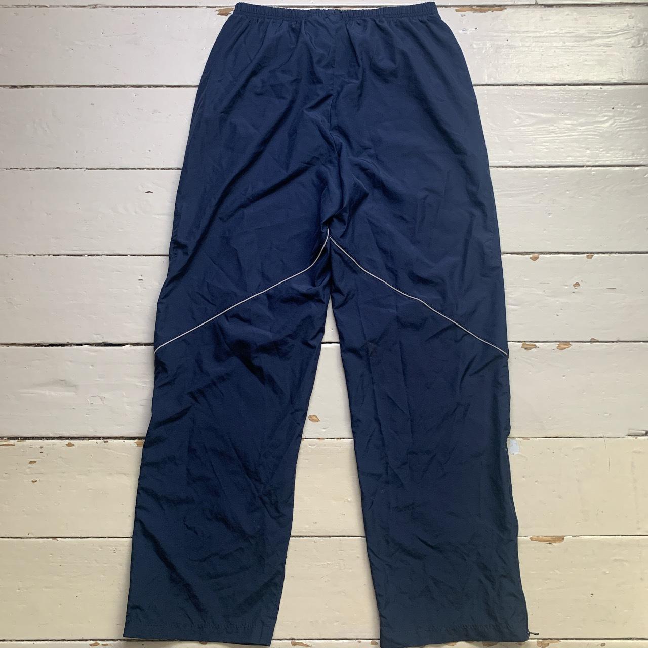 Nike Vintage Shell Track Pant Baggy Bottoms Navy and White Swoosh