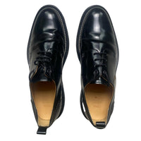AMI Paris Leather Shiny Smart Black Brogue Shoes (UK 12)