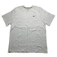 Nike Swoosh White and Black T Shirt (2XL)