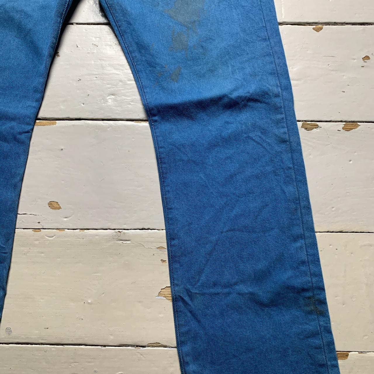 Levis Vintage Blue and Black Stitch 501 Jeans