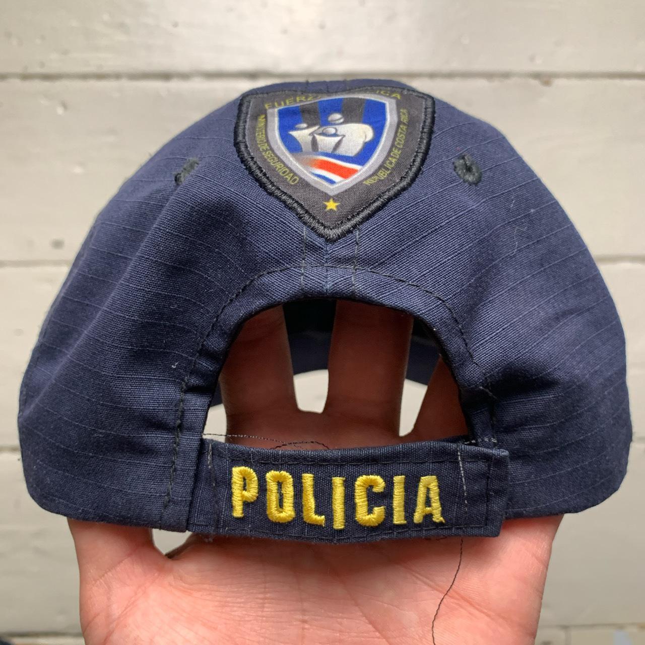 Policia Costa Rica Police Navy and Yellow Cap