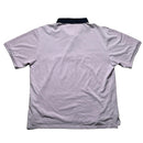 YSL Yves Saint Laurent Vintage Lavender Purple and Navy Polo Shirt (2XL)