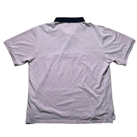 YSL Yves Saint Laurent Vintage Lavender Purple and Navy Polo Shirt (2XL)
