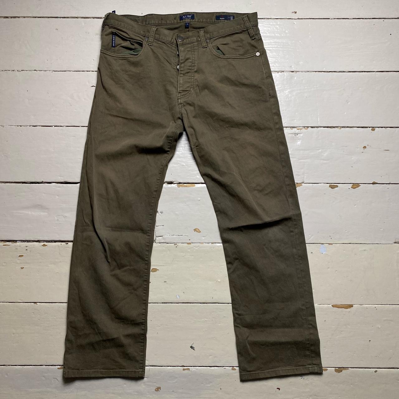 Armani J21 Khaki Green Jeans