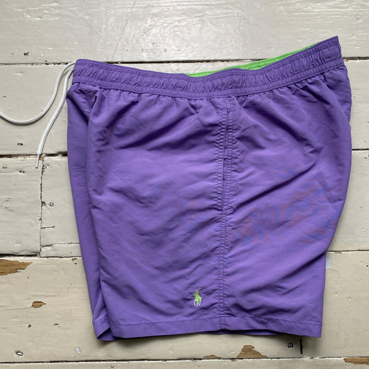 Polo Ralph Lauren Purple and Green Swim Shorts Trunks
