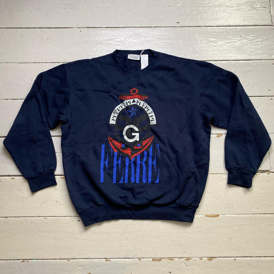 Gianfranco Ferre Vintage 90’s Navy Jumper