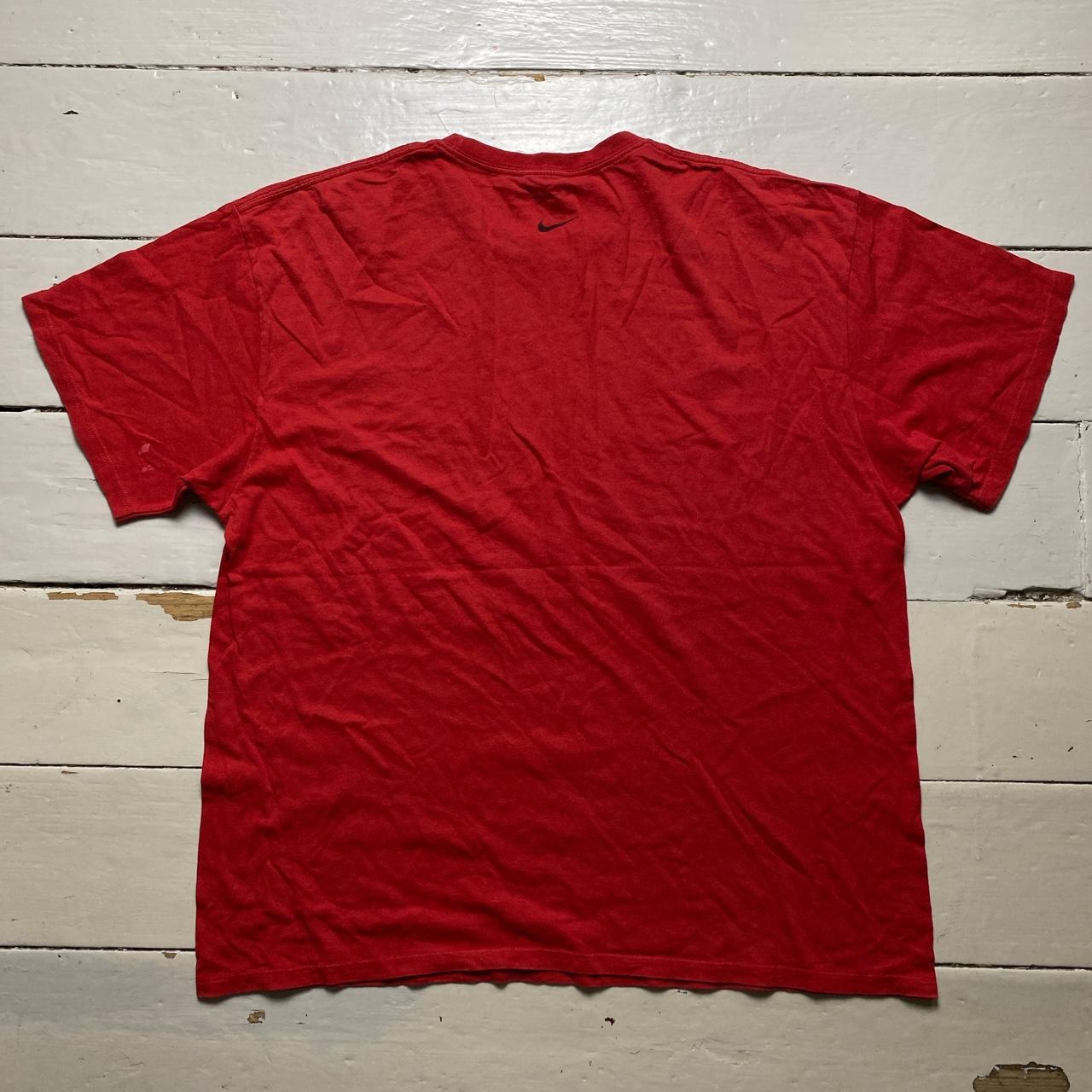 Nike Vintage Spellout T Shirt Red