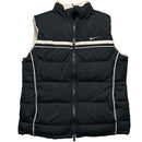 Nike Vintage y2k Womens Reversible Gilet Cream and Black (M)