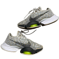Nike Superrep Cheetah Print White and Black Running Trainers (UK 6.5)