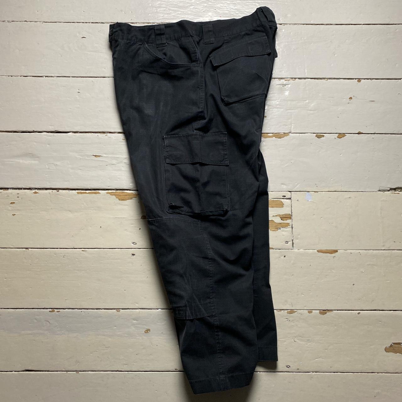 Black Cargo Baggy Trousers