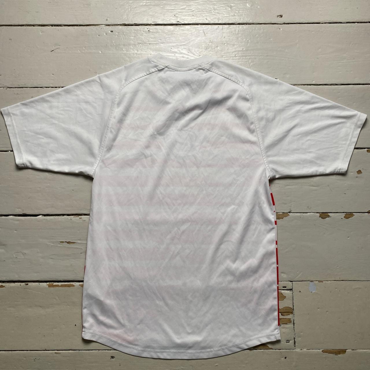 Nike Football Vintage Red and White T Shirt