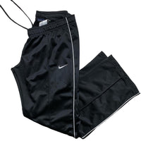 Nike Black and White Baggy Track Pants Joggers (XL)