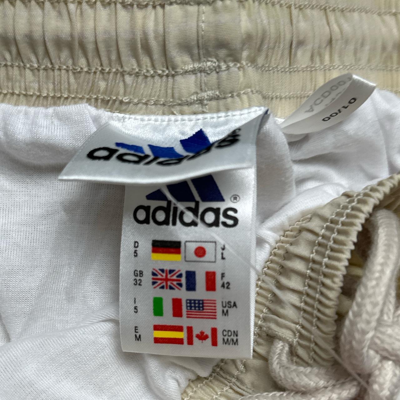 Adidas Vintage Shorts Cream and Grey