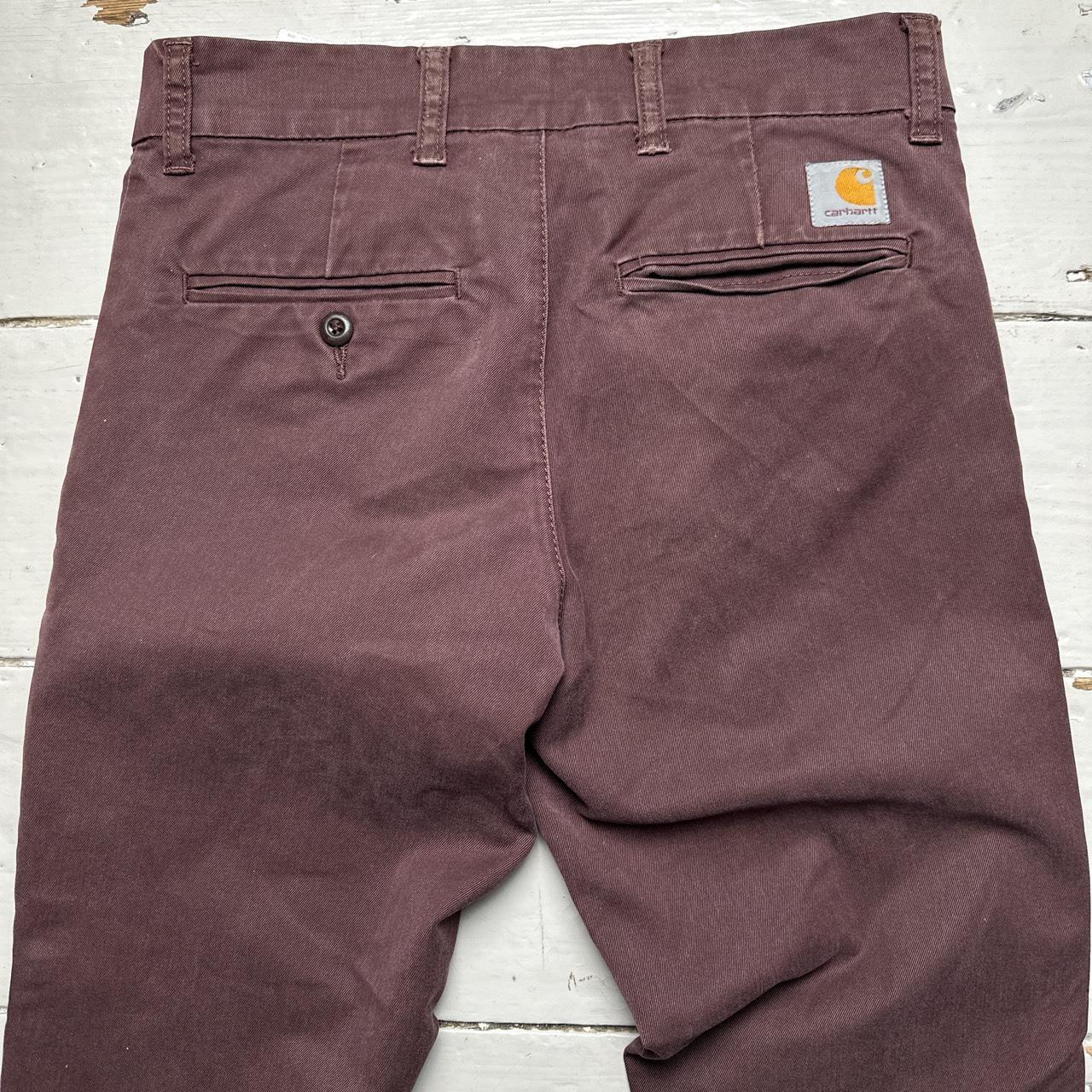 Carharrt Sid Pant Slim Burgundy Trousers