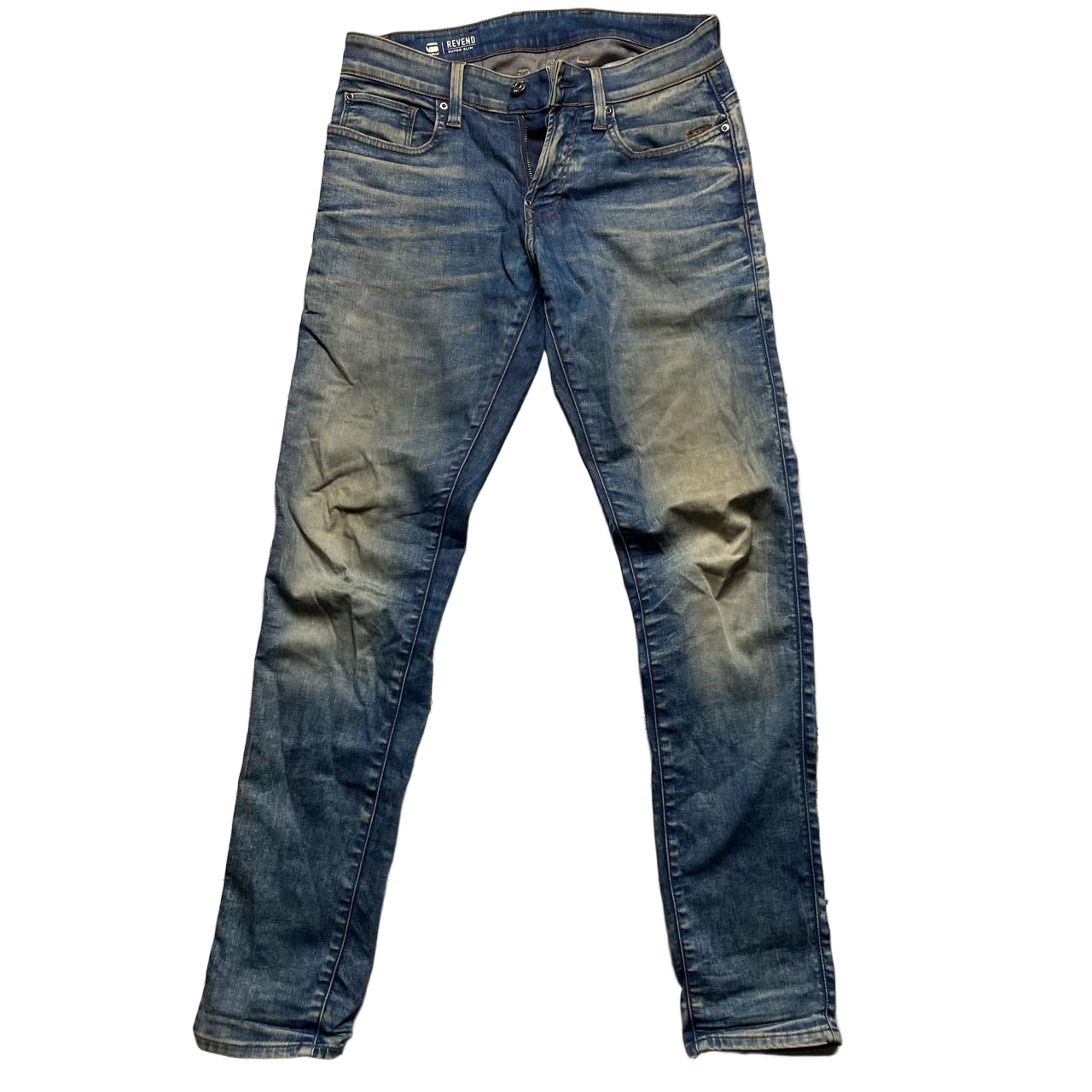 G Star Stonewashed Revend Slim Jeans (29W)