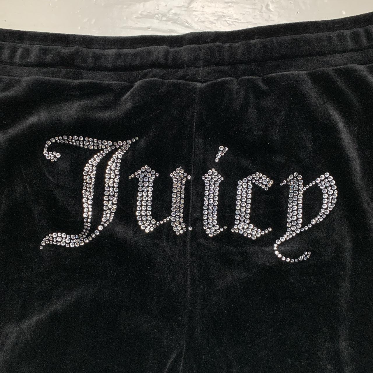 Juicy Couture Black Shorts Diamanté Logo