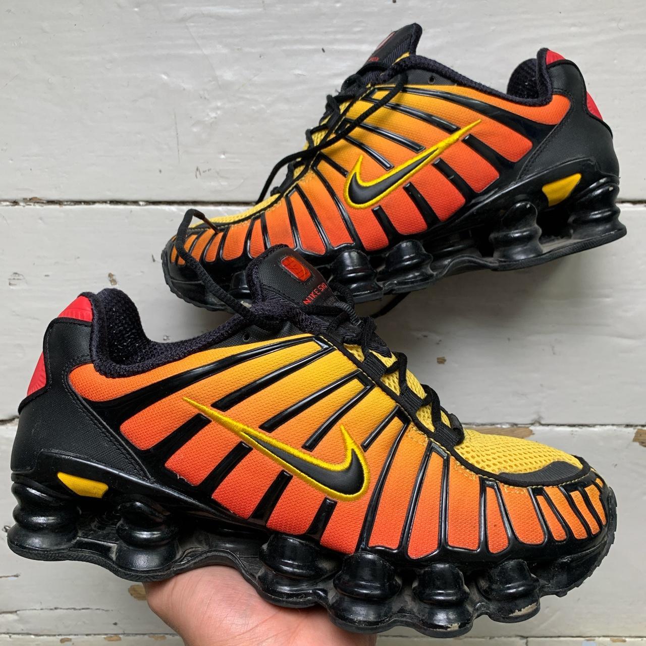 Nike Shox TL Sunrise Black Orange and Yellow