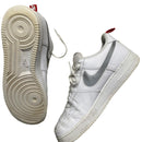 Nike Air Force 1 White and Red Pull Tab (UK 14)