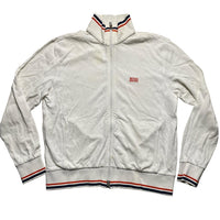 Hugo Boss White Orange and Navy Tracksuit Jacket (M)