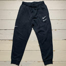 Nike Multi Swoosh Black White and Red Joggers