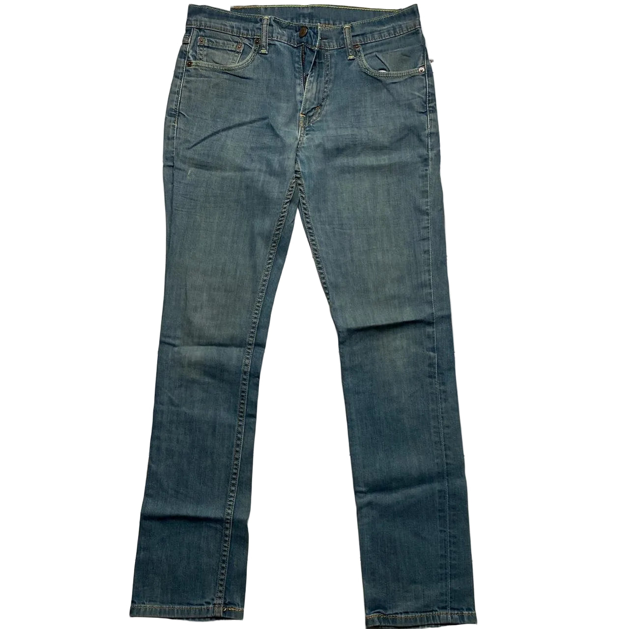 Levis 511 Stonewash Blue Grey Slim Jeans (30W)