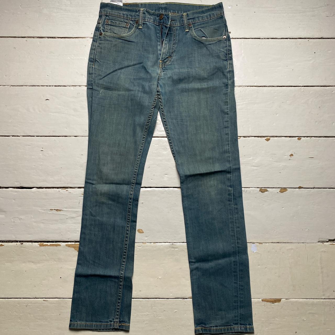 Levis 511 Stonewash Blue Grey Slim Jeans