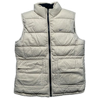 Nike Vintage y2k Womens Reversible Gilet Cream and Black (M)