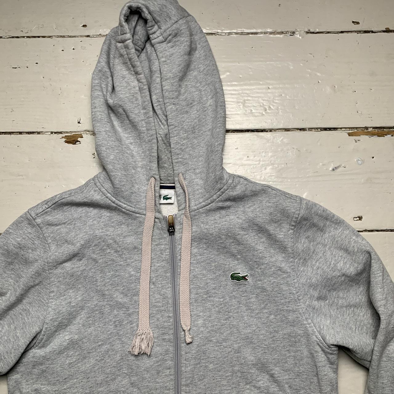 Lacoste Grey Croc Hoodie