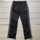 Fila Vintage Popper Retro Track Pant Bottoms Black and White