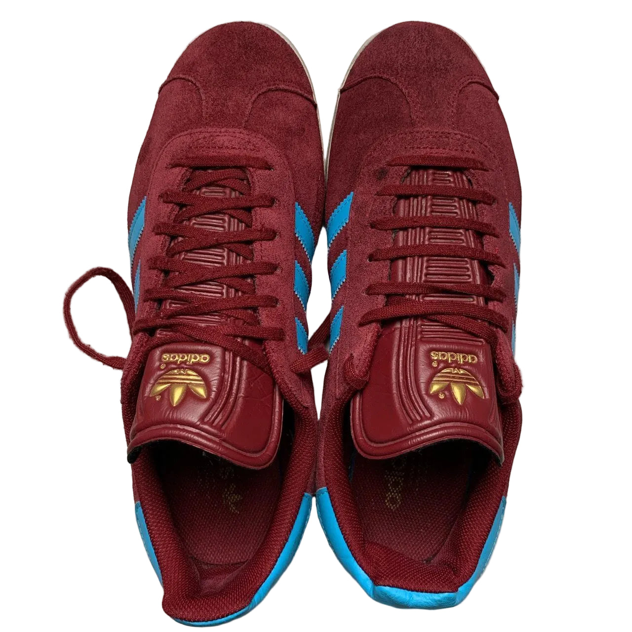 Adidas Gazelle Burgundy Claret and Blue West Ham Trainers (UK 9) – Wear  Garson