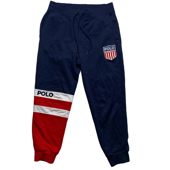 Polo Ralph Lauren Navy and Red Joggers (S)