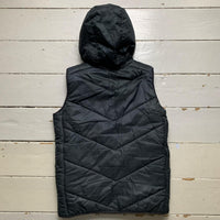 Nike Swoosh Black and White Hooded Gilet