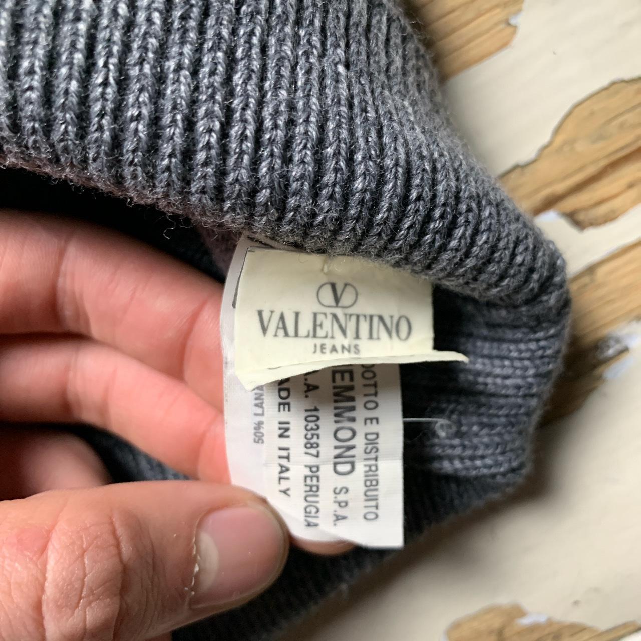 Valentino Jeans Vintage Grey Knitted Turtleneck Jumper