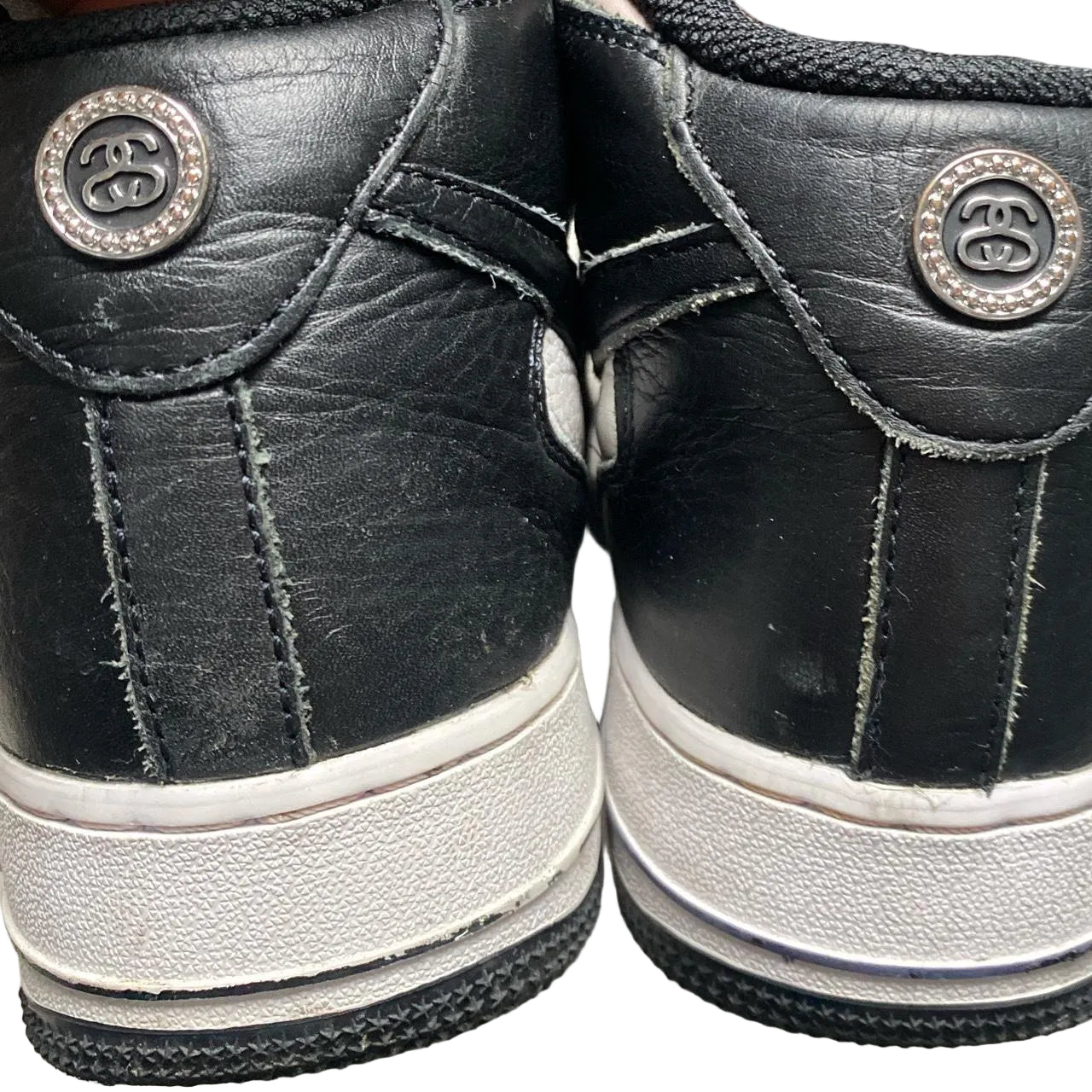 Nike Air Force 1 Mid Stussy Black and White (UK 7)