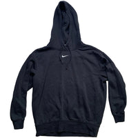 Nike Centre Swoosh Black and White Hoodie (XS)