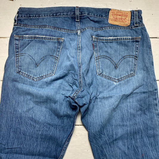 Levis 514 Slim Straight Distressed Jeans